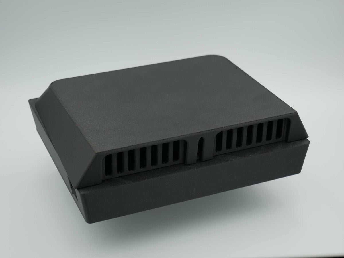 Ventit3D Dual 120mm 12volt canopy vent outer housing in ASA-Glass Fibre, available in black or white