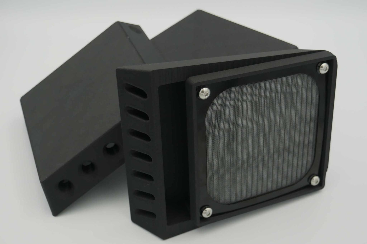 Black ASA-Carbon Fiber Original and Slanted Maxi air vent set for canopy ventilation