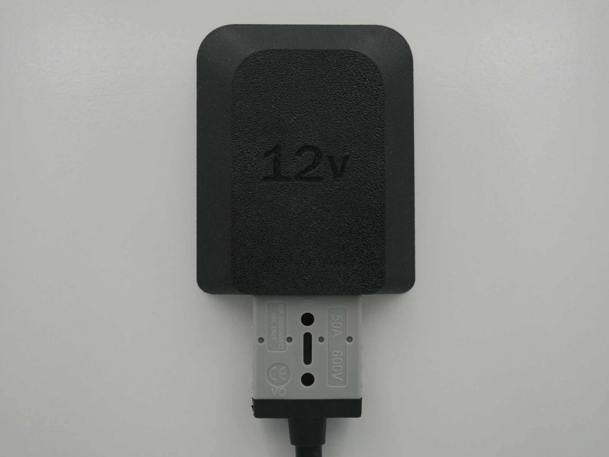 Single Anderson Mount 50amp plug with 12v cover and tough UV-resistant ASA-Glass Fibre housing