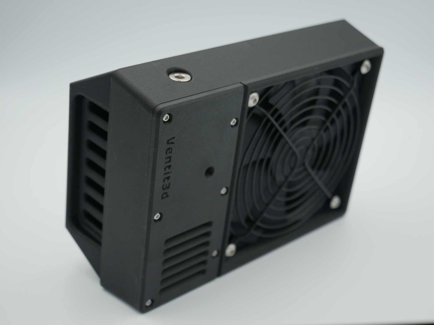 Powered 12V canopy air vent with three-way switch and sleek design